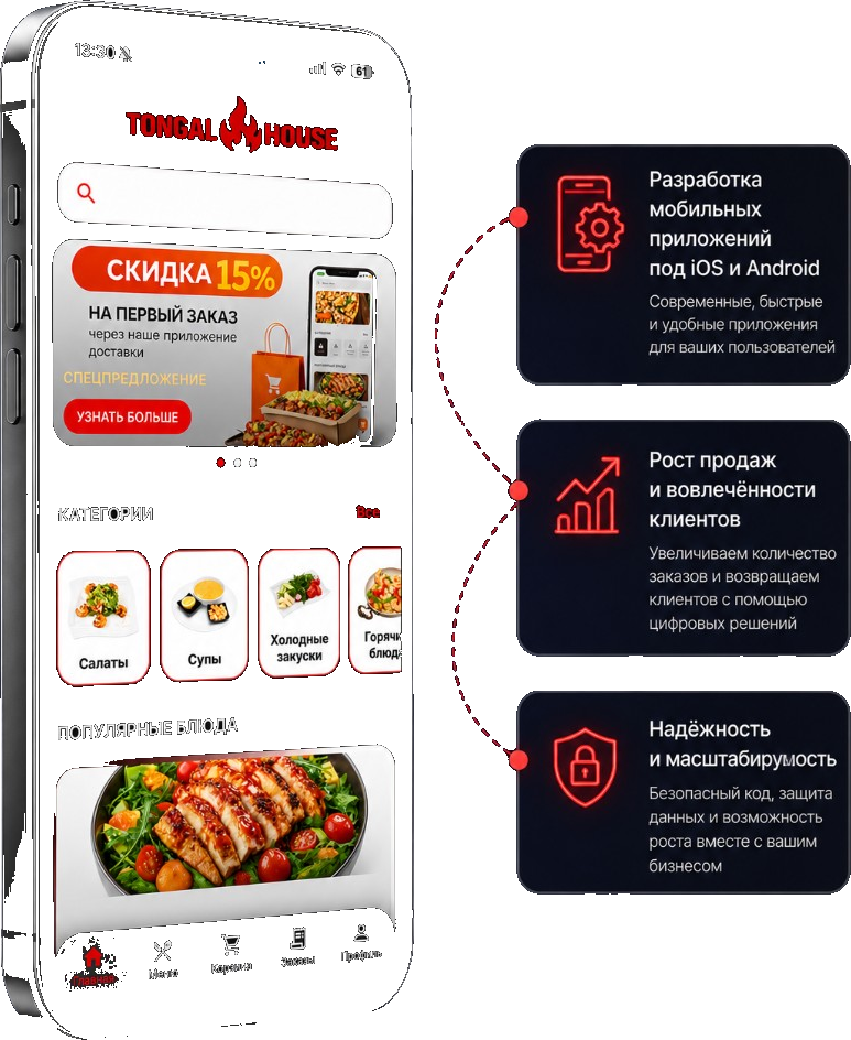 Tongal House — разработка приложений, рост продаж и надёжность